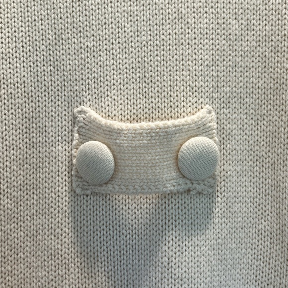 Dear Pruitt Anthropologie Cashmere Sweater Coat - Cream Double Breasted - Picture 5 of 8